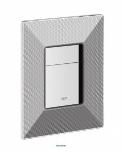 Панель смыва для унитаза Grohe Skate Cosmopolitan Print хром/черная графика 38859XG0