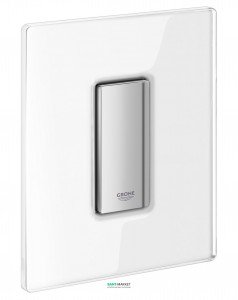 Панель змиву для пісуара Grohe Skate Cosmopolitan Glass (1 режим змиву) хром / білий 38846LS0