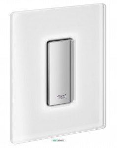 Панель смыва для писсуара Grohe Skate Cosmopolitan Glass (1 режим смыва) хром/да Винчи белый 38846MF0