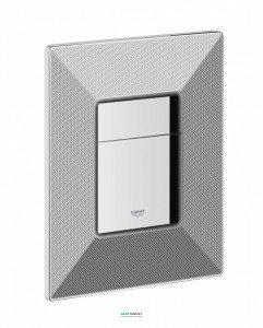 Панель смыва для унитаза Grohe Skate Cosmopolitan Print хром/черная графика 38859XG0