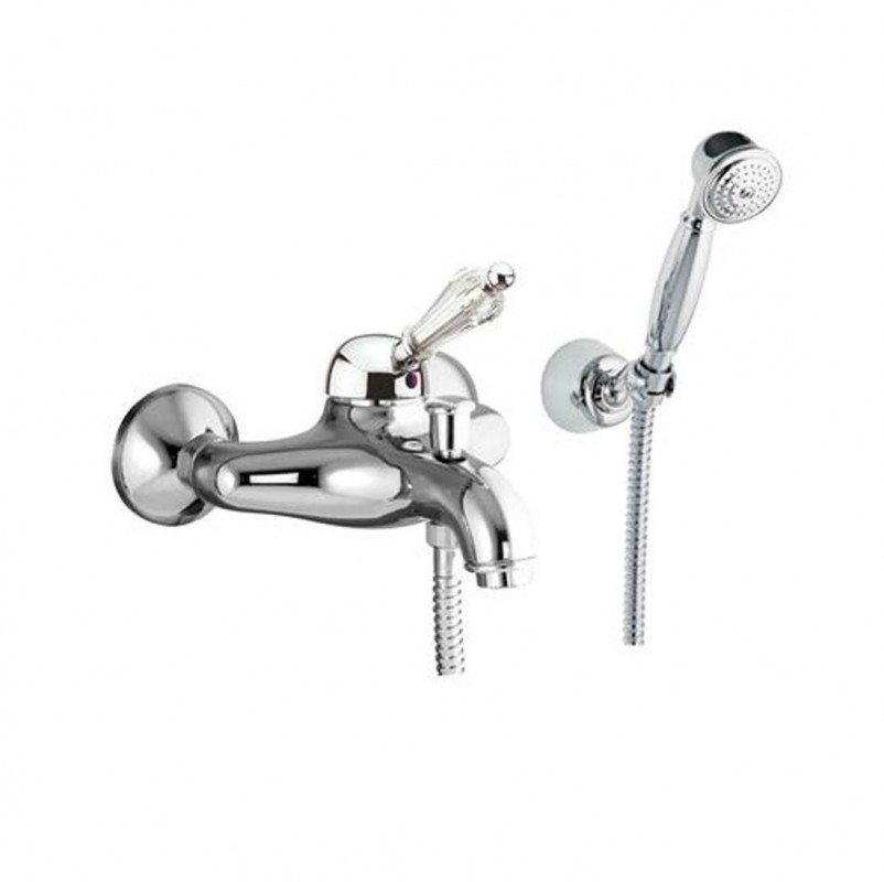 Змішувач для ванни c ручним душем Fiore IMPERIAL хром / Swarovski 82CR5103