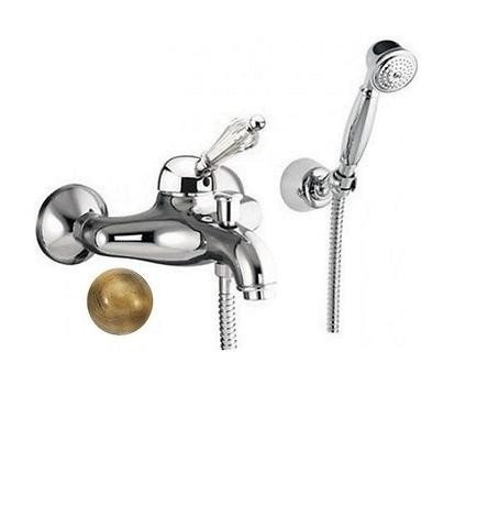 Смеситель для ванны c ручным душем Fiore IMPERIAL  золото/Swarovski 82OO5103