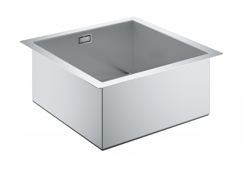 Мийка для кухні прямокутна Grohe K700 врізна 1 чаша без корзинчатим вентиля нержавіюча сталь 31578SD0