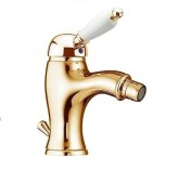 Смеситель для биде  на 1 отверстие Fiore IMPERIAL золото/керамика 83OO5321