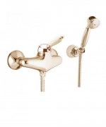 Смеситель для ванны c ручным душем Fiore IMPERIAL  золото/керамика 83OO5127