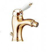 Смеситель для биде  на 1 отверстие Fiore IMPERIAL золото/керамика 83OO5321