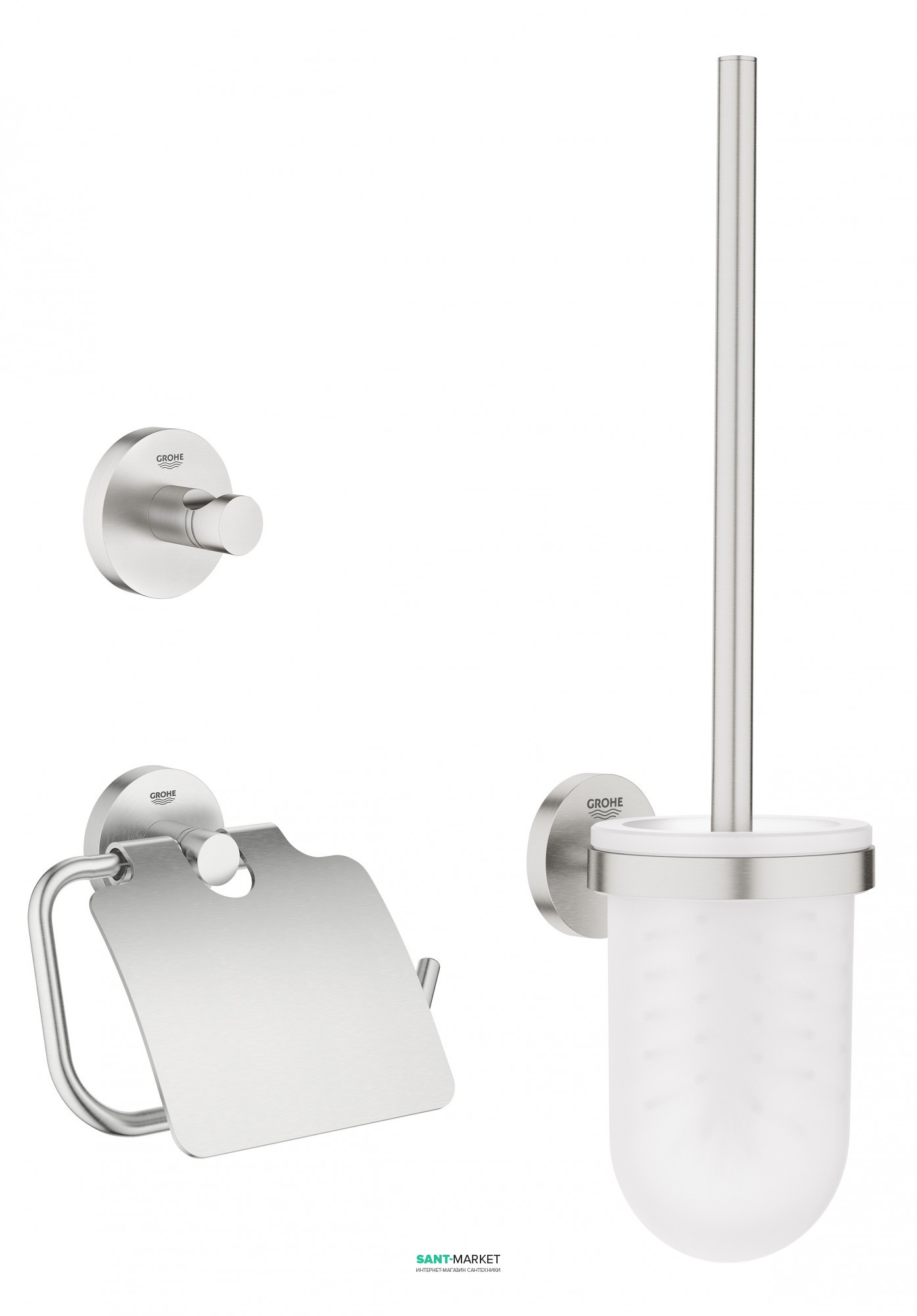 Комплект аксессуаров Grohe Essentials 3 предмета суперсталь 40407DC1