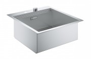 Мойка для кухни прямоугольная Grohe K800 врезная  1 чаша  без корзинчатого вентиля  нержавеющая сталь 31583SD0