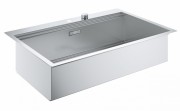Мойка для кухни прямоугольная Grohe K800 врезная  1 чаша  без корзинчатого вентиля  нержавеющая сталь 31584SD0