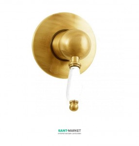 Смеситель для душа скрытого монтажа Fiore IMPERIAL золото/керамика 83OO5130