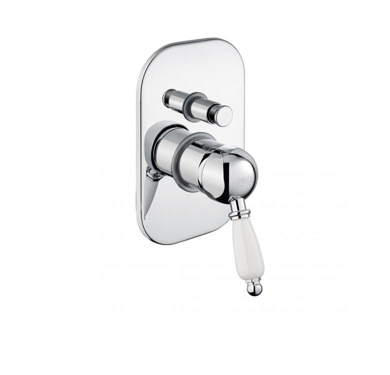 Смеситель для душа скрытого монтажа с переключателем Fiore IMPERIAL хром/керамика 83CR5134