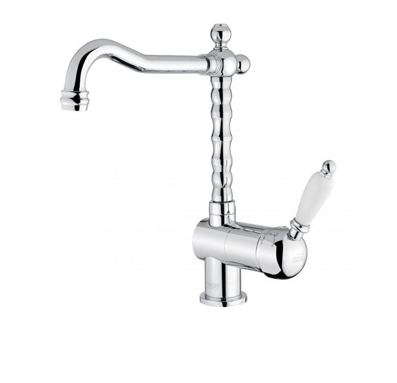 Змішувач для раковини високий на 1 отвір Fiore IMPERIAL хром / кераміка 83CR5414