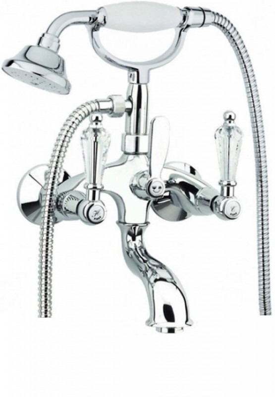 Смеситель для ванны c ручным душем Fiore GIOIELLI  хром/Swarovski 08CR0600