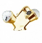 Смеситель для биде  на 1 отверстие Fiore XT SKY  золото/Swarovski 17OO0632