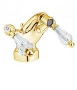 Змішувач для біде на 1 отвір Fiore GIOIELLI золото / Swarovski 08OO0632
