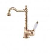 Змішувач для раковини високий на 1 отвір Fiore IMPERIAL бронза / кераміка 83ZZ5414