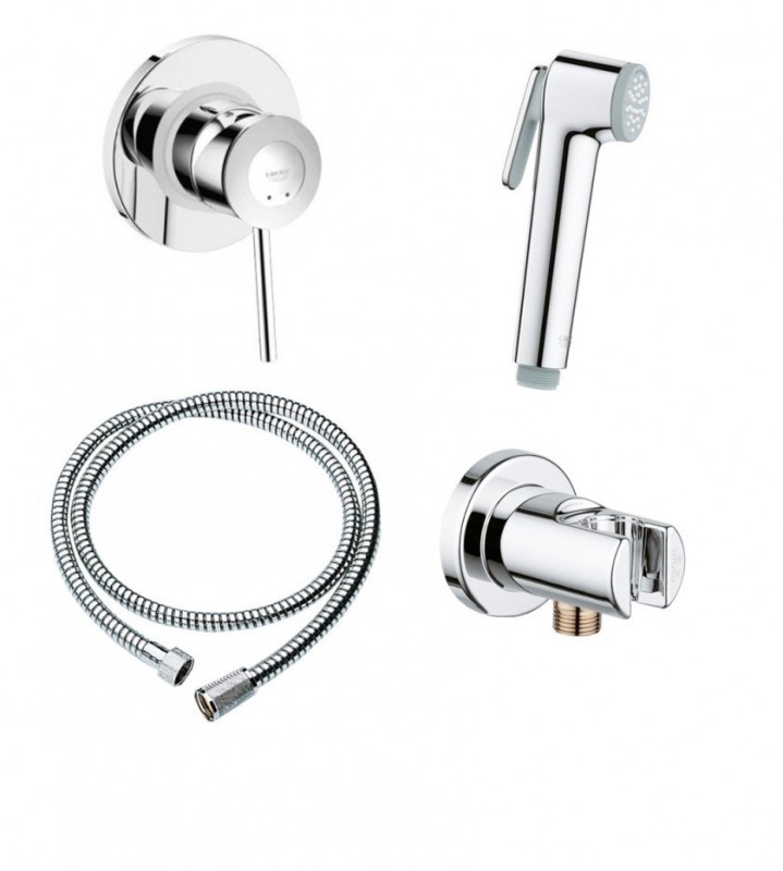 Набор для гигиенического душа Grohe BauClassic со смесителем скрытого монтажа 111048
