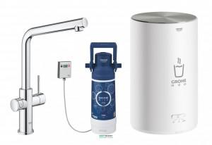 Набор смеситель для кухни Grohe Red Duo New + Бойлер (M-size в комплекте) с функцией кипячения воды хром 30327001