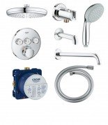 Душевая система скрытого монтажа для ванной Grohe SmartControl хром 34614SC2