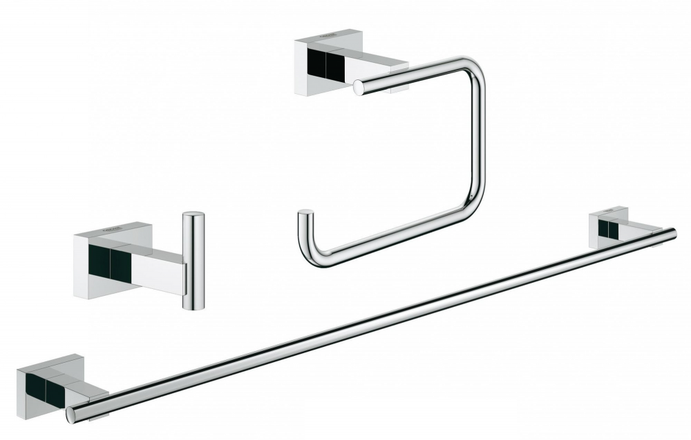 Набір аксесуарів Grohe Essentials Cube (3 предмета) хром 40777001