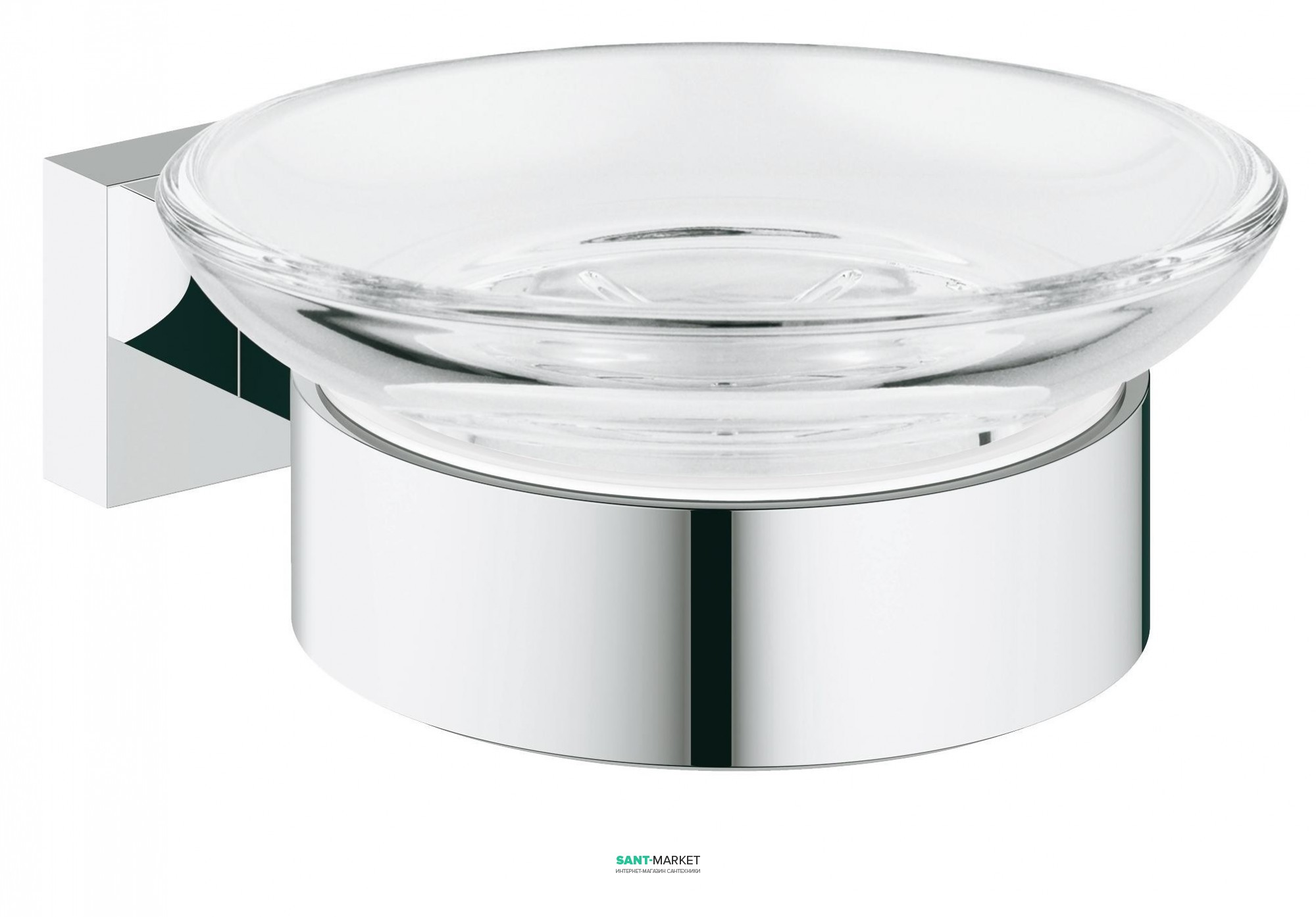 Мыльница с держателем Grohe Essentials Cube хром 40754001