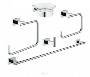 Набір аксесуарів Grohe Essentials Cube (5 предметів) хром 40758001