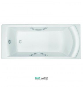 Ванна чугунная Jacob Delafon Biove 170x75 с ручками и ножками E2938-00