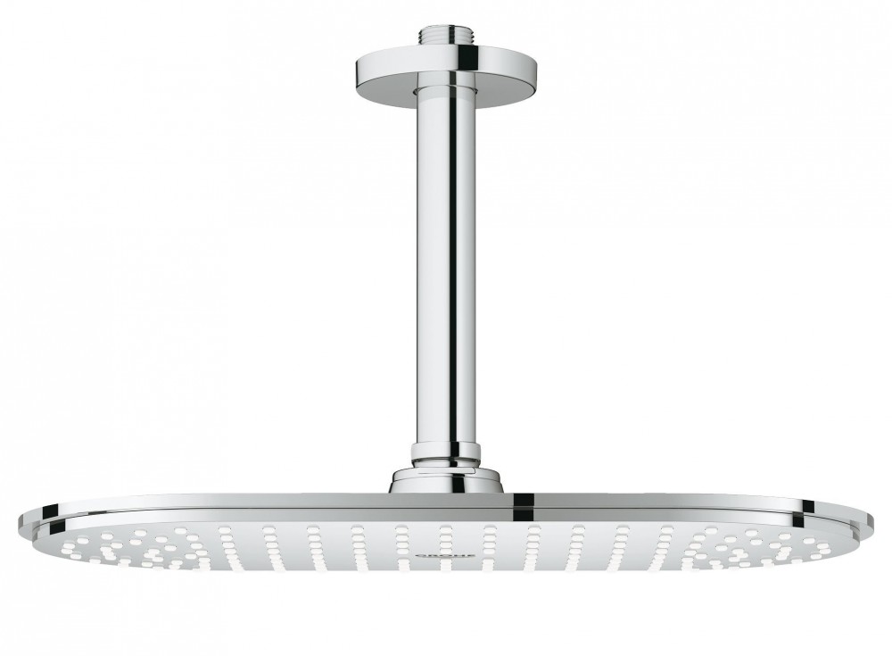 Верхний душ с потолочным кронштейном GROHE Rainshower Cosmopolitan Metal 30х15 хром 26059000