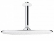 Верхний душ с потолочным кронштейном GROHE Rainshower Cosmopolitan Metal 30х15 хром/белый 26059LS0