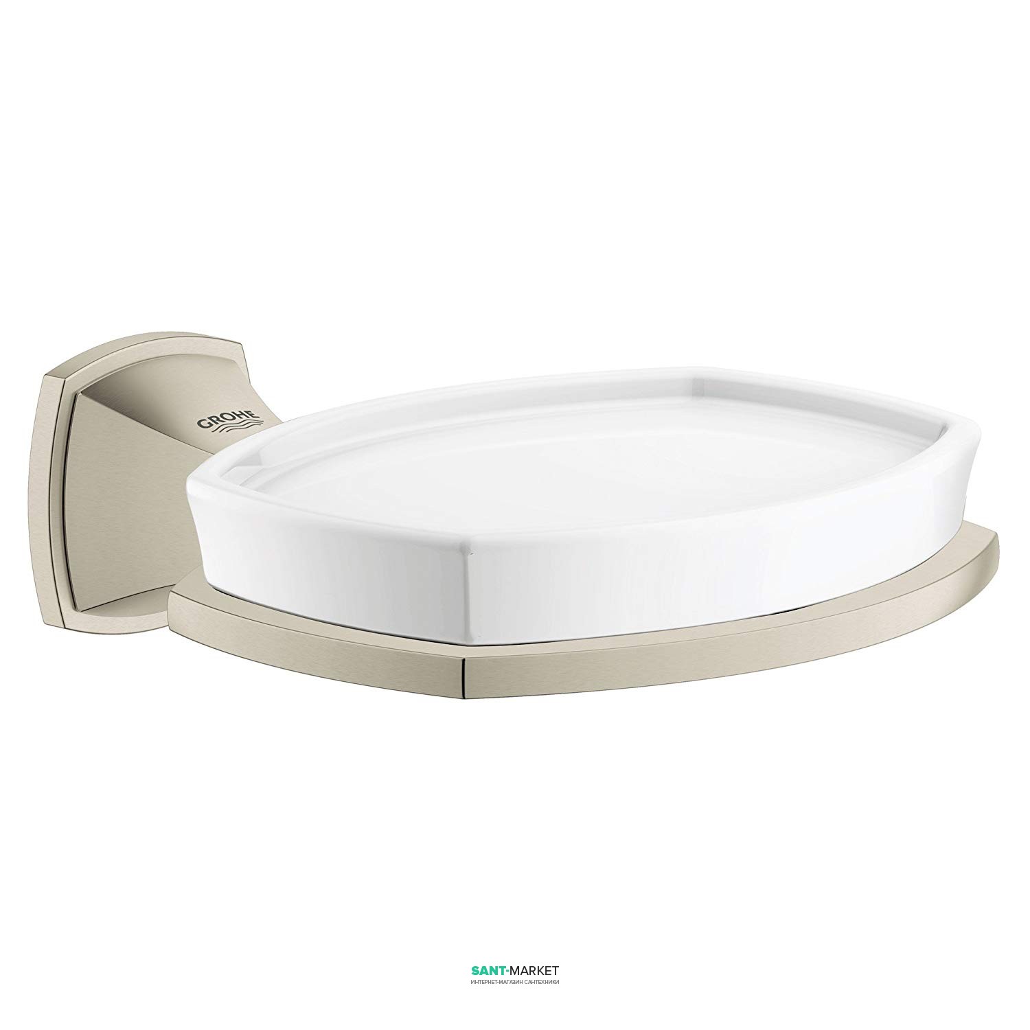 Мыльница с держателем Grohe Grandera никель 40628EN0