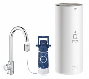 Вентиль для кухні Grohe Red Mono New + Бойлер (L-size в комплекті) з функцією кип'ятіння води хром 30080001