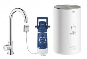Вентиль для кухни Grohe Red Mono New + Бойлер (M-size в комплекте) с функцией кипячения воды хром 30085001