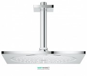 Верхній душ з кронштейном GROHE Rainshower F-series 254мм стельовий кронштейн хром 26061000