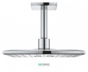 ЛЕЙКА с кронштейном ДЛЯ ВЕРХНЕГО ДУША GROHE Rainshower F-Series ХРОМ 26481000