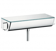 Смеситель для душа настенный двухвентильный с термостатом Hansgrohe коллекция Ecostat Select белый/хром 13111400