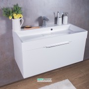 Тумба підвісна Буль-Буль Bermuda 900х460х455 з раковиною Ashley 900 білий Bermuda 1 Б