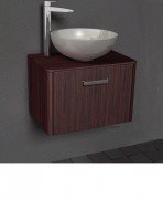 Тумба с раковиной подвесная Буль-Буль Fiji 50 и столешницей венге FIJI 50 (Fiji 50 + 0304101)