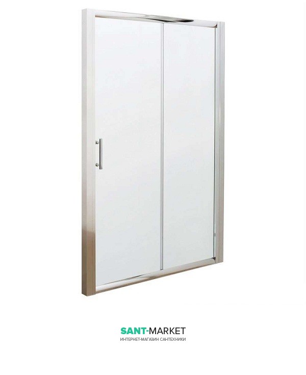 Душевая дверь в нишу Kolo GEO 6 стеклянная раздвижная 110х190 часть 1/2 GDRS11222003A