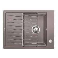 Мойка для кухни прямоугольная BLANCO ELON XL 6 S SILGRANIT врезная  с клапаном-автоматом  серый беж 524841