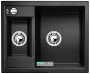 Мойка для кухни прямоугольная BLANCO METRA 6 SILGRANIT врезная  с клапаном-автоматом  антрацит 516165
