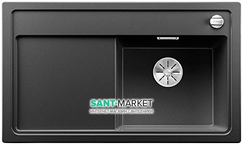 Мийка для кухні прямокутна BLANCO ZENAR 45 S SILGRANIT® PuraDur® антрацит 523709