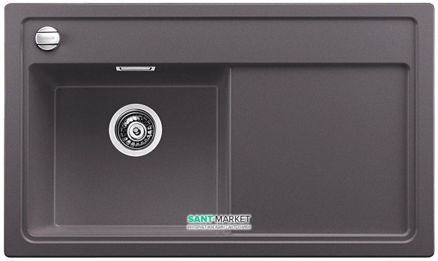 Мийка для кухні прямокутна BLANCO ZENAR 45 S SILGRANIT® PuraDur® темна скеля 523805