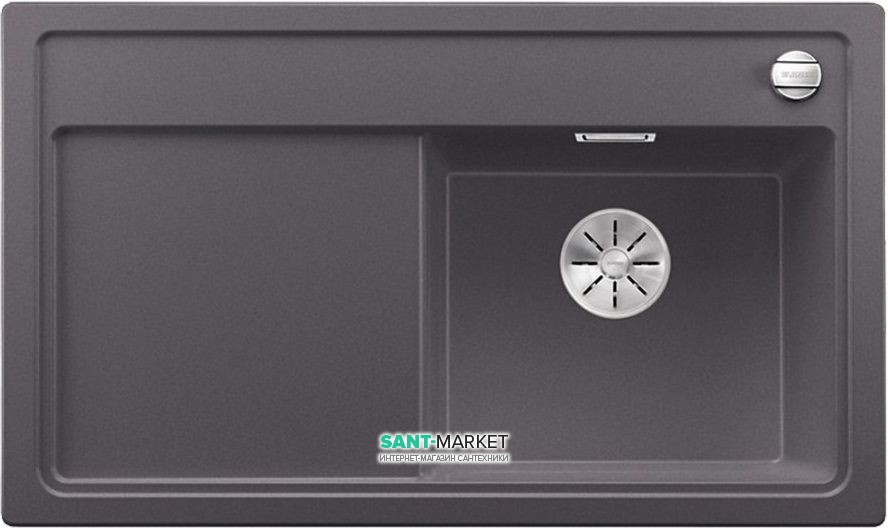 Мойка для кухни прямоугольная BLANCO ZENAR 45 S SILGRANIT® PuraDur® темная скала 523710