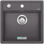 Мийка для кухні прямокутна BLANCO DALAGO 5 SILGRANIT врізна з клапаном-автоматом темна скеля 518848