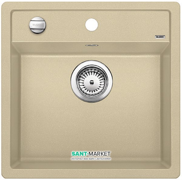 Мийка для кухні прямокутна BLANCO DALAGO 5 SILGRANIT врізна з клапаном-автоматом шампань 518526