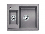 Мойка для кухни прямоугольная BLANCO METRA 6 SILGRANIT врезная  с клапаном-автоматом  алюметаллик 516156