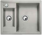 Мойка для кухни прямоугольная BLANCO METRA 6 SILGRANIT врезная  с клапаном-автоматом  жемчужный 520574