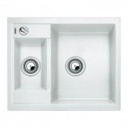 Мойка для кухни прямоугольная BLANCO METRA 6 SILGRANIT врезная  с клапаном-автоматом  белый 516157