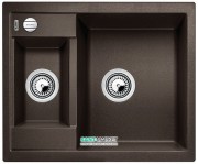 Мийка для кухні прямокутна BLANCO METRA 6 SILGRANIT врізна з клапаном-автоматом кава 516162