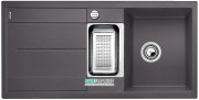 Мойка для кухни прямоугольная BLANCO METRA 6 S SILGRANIT врезная  с клапаном-автоматом  темная скала 518877